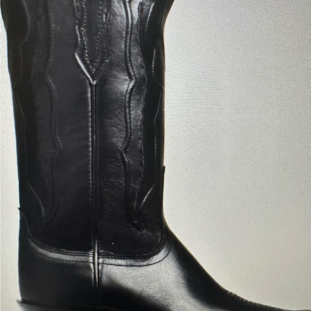 Lucchese Classics Women's Grace-BLK Ranch Hand Riding Boot - Picture 9 of 11